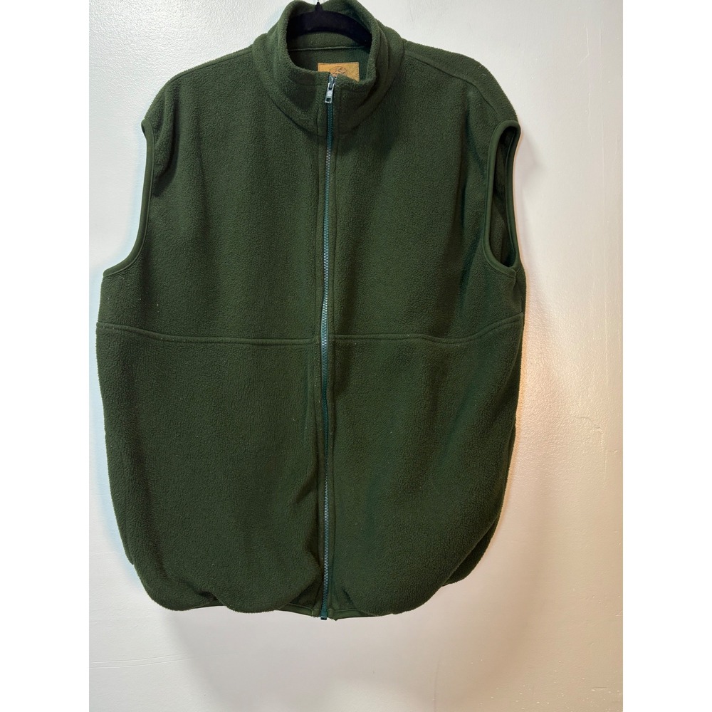 RedHead Polartec Fleece Vest Mens Large Green Full Zip Outdoor‎ Gorpcore